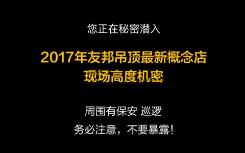 夜闯友邦吊顶概念馆